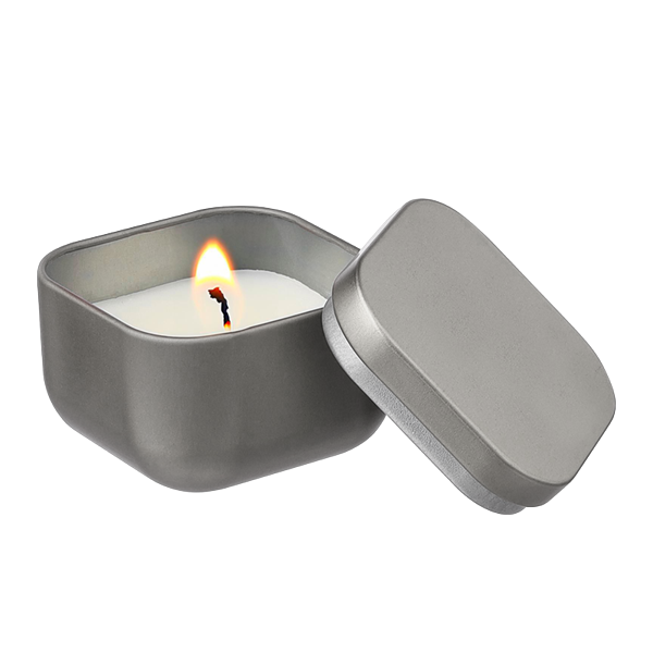 Kerze in Metalldose / Stück