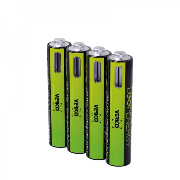 VERICO Wiederaufladbare Batterien AAA / VE = 2Sets